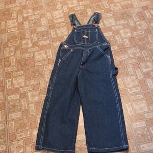 Blue Denim Overalls Key Childen's Size 4 New